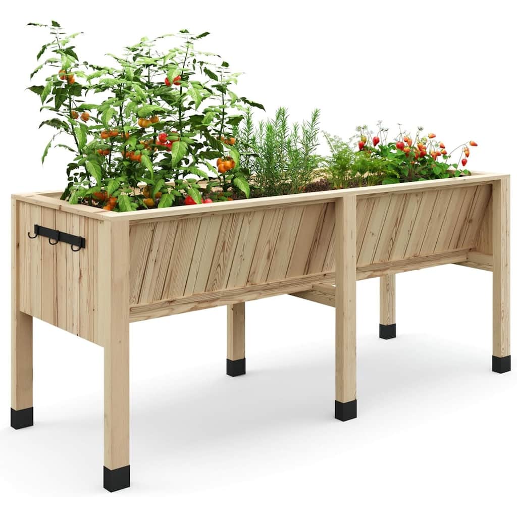 72x26x30 in Raised Garden Bed, Depth 13.7 in