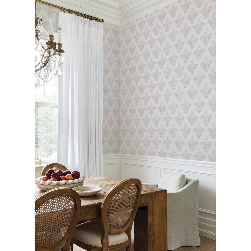 NuWallpaper Nabela Noor Home Fazia Linen Peel and Stick Wallpaper