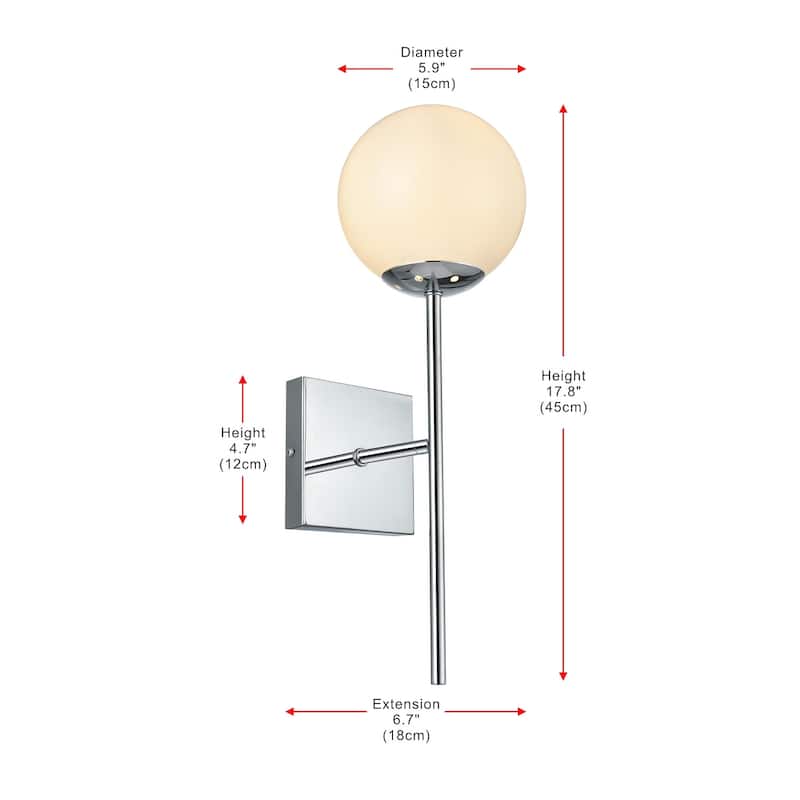 Elegant Lighting LD2360 Neri 18" Tall Bathroom Sconce