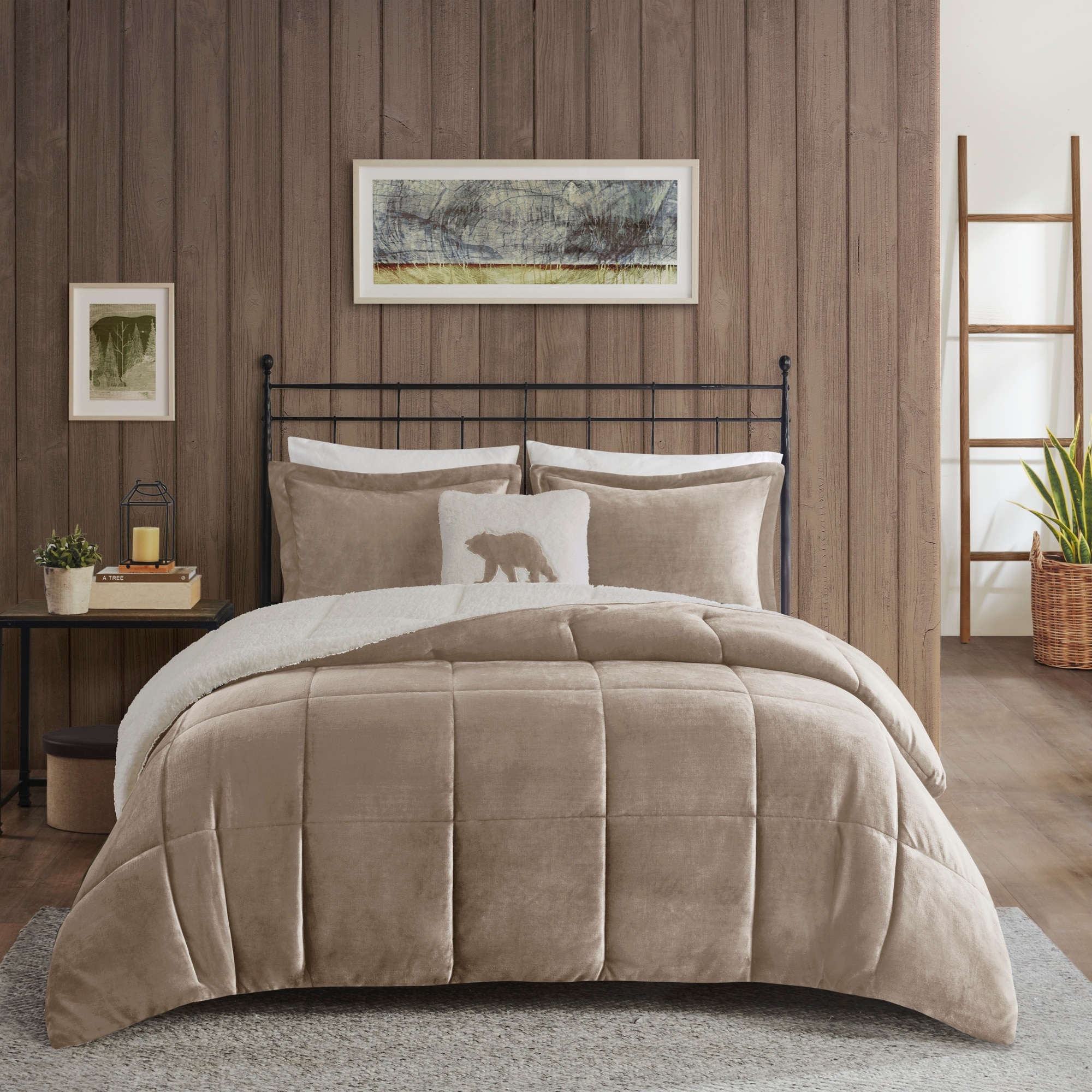 Woolrich alton plush to sherpa comforter set hotsell