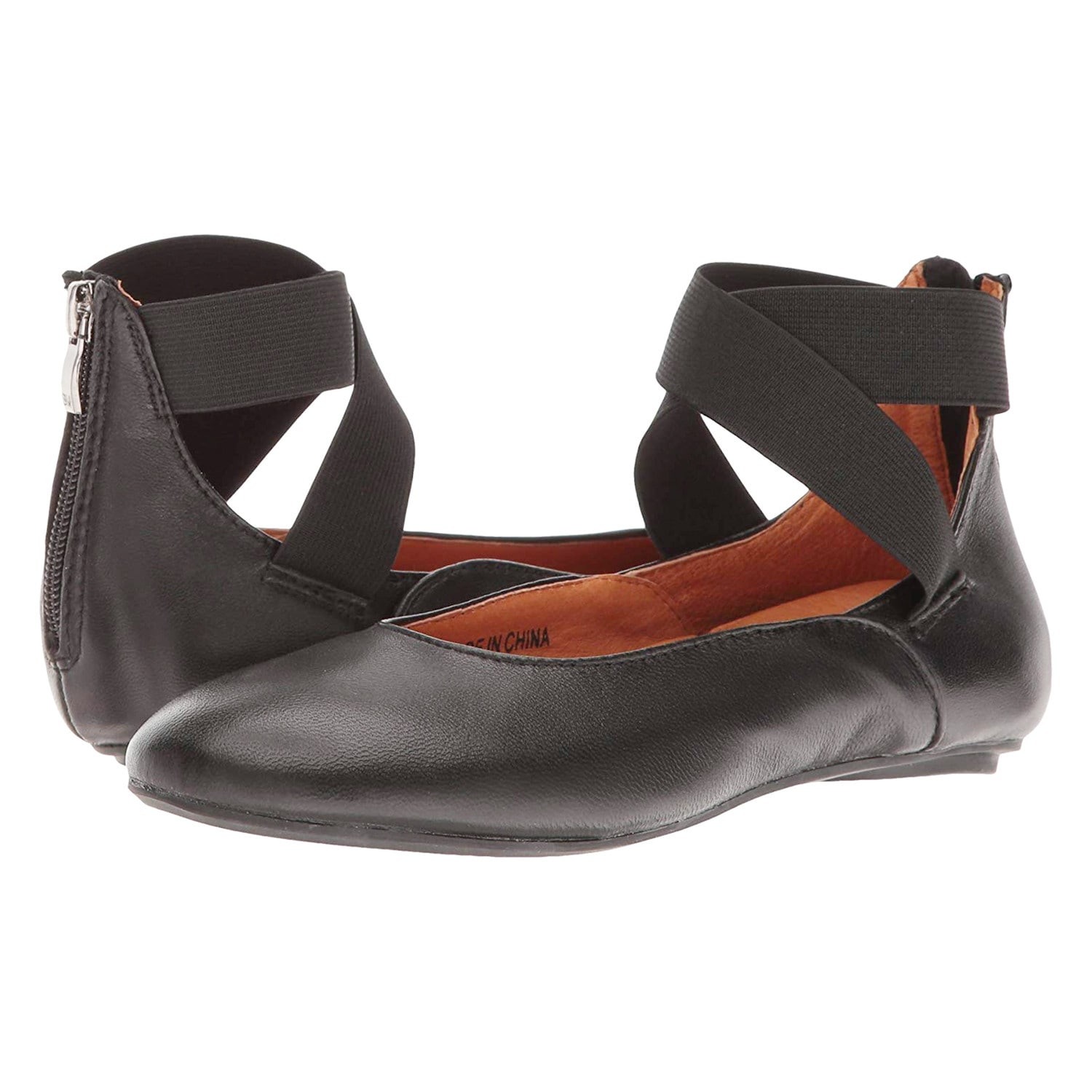 Women's Arabesque Black Leather Ballet 