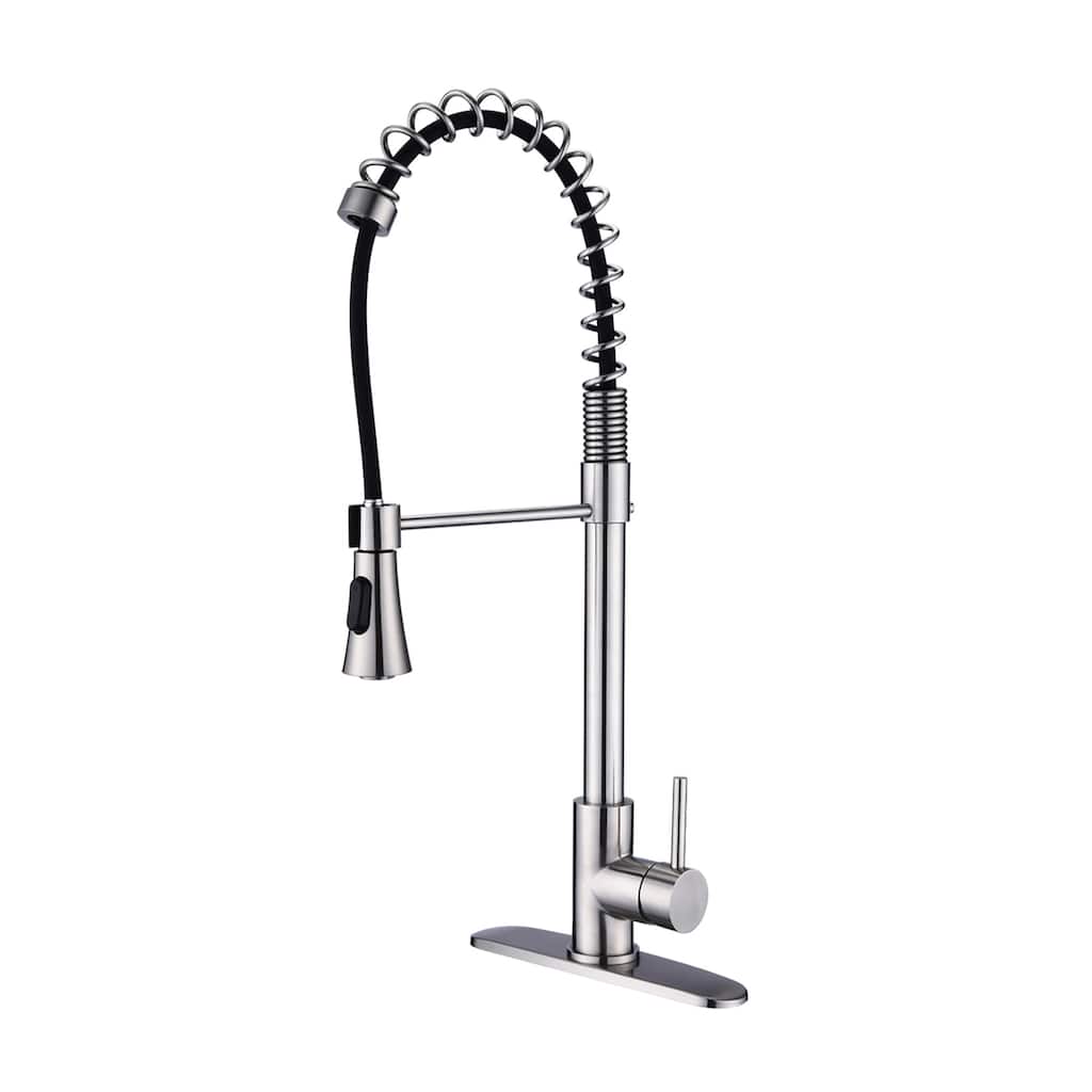 Modern Single Handle Commercial Spring High Arc Kitchen Faucet