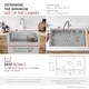 preview thumbnail 20 of 29, Versa36 Undermount 36" Double-bowl Workstation Kitchen Sink - 36" x 19" x 10"