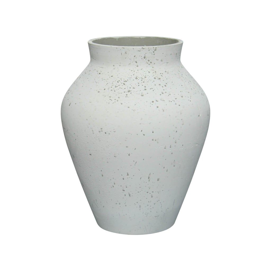 Patio Medium Ro-Cement Vase, Antique White