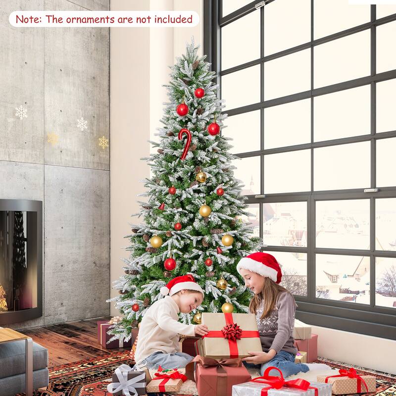 Gymax 6/7.5/9 ft Artificial Christmas Tree w/ 765/1135/1871 Branch - See Details