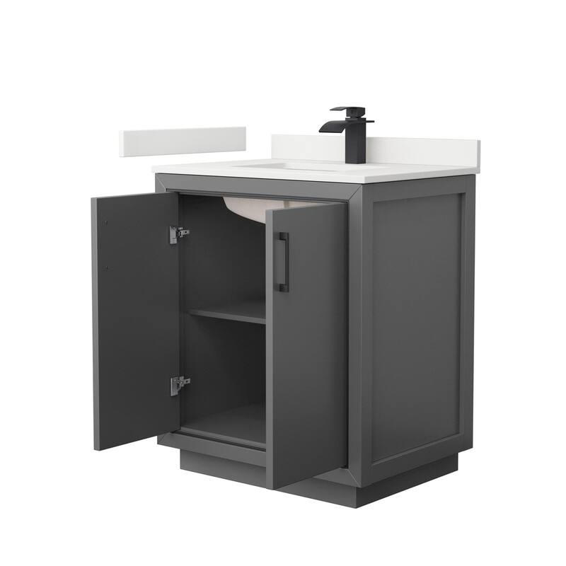 Wyndham Collection WCF111130S-QTZ-UNSMXX Icon 30" Free Standing Single
