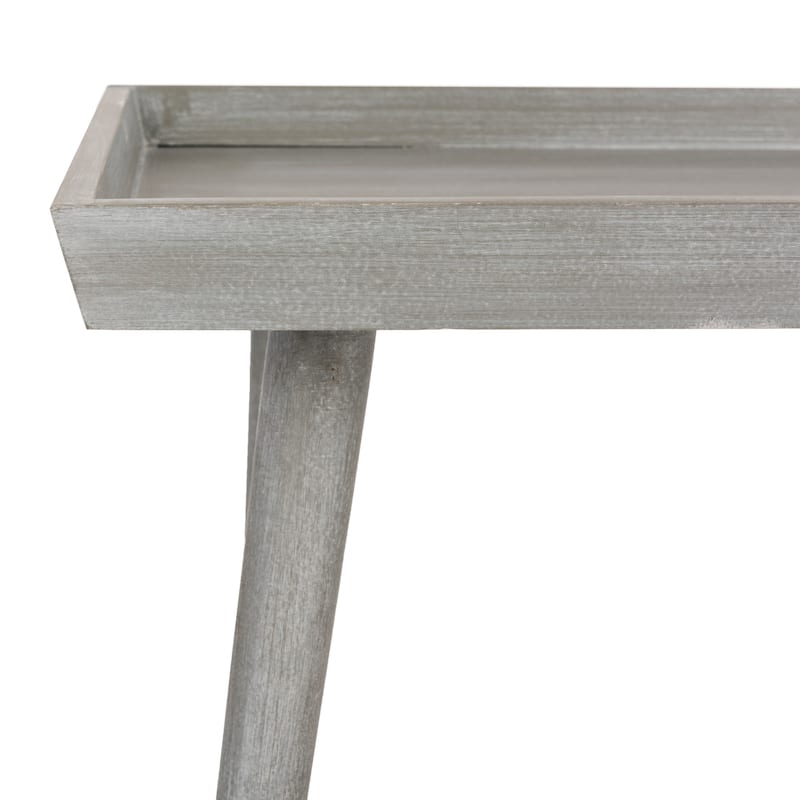 SAFAVIEH Parlee Antique White Coffee Table with Tray - 41.8" x 21.8" x 19" - 42"W x 22"D x 19"H
