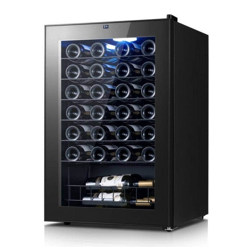Yeego 21.3" 46 Bottles Compressor Wine Cooler Refrigerator Freestanding Wine Fridge with Digital Temperature Control