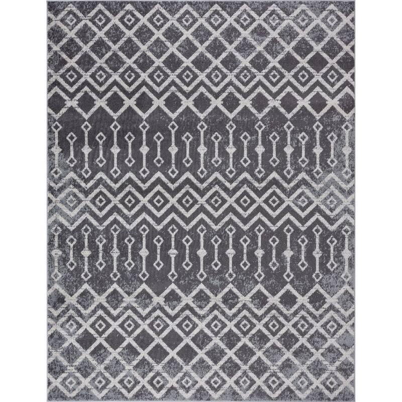 Gematria Moroccan Geometric Indoor Area Rug