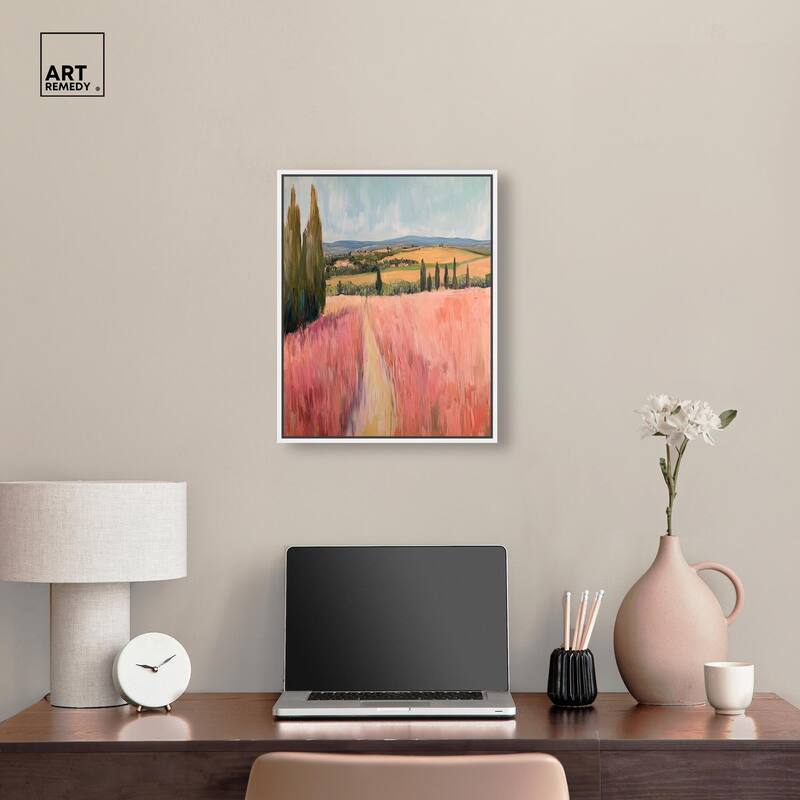 Cypress Path Canvas by Art Remedy