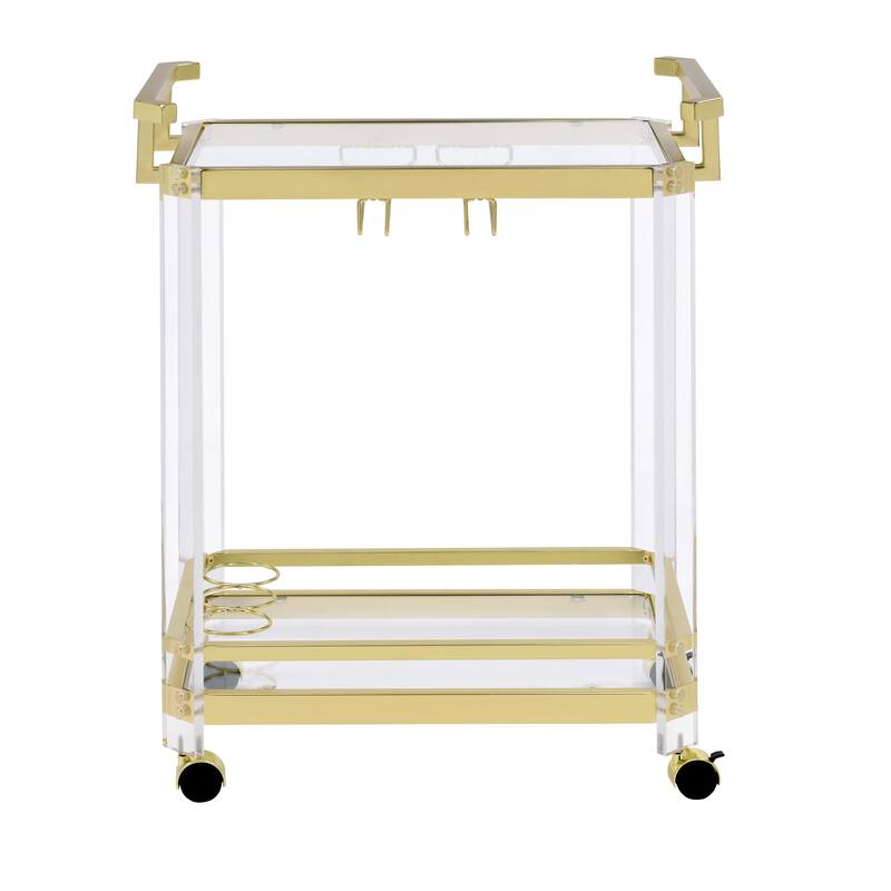 Alba Acrylic Serving Bar Cart by Greyson Living