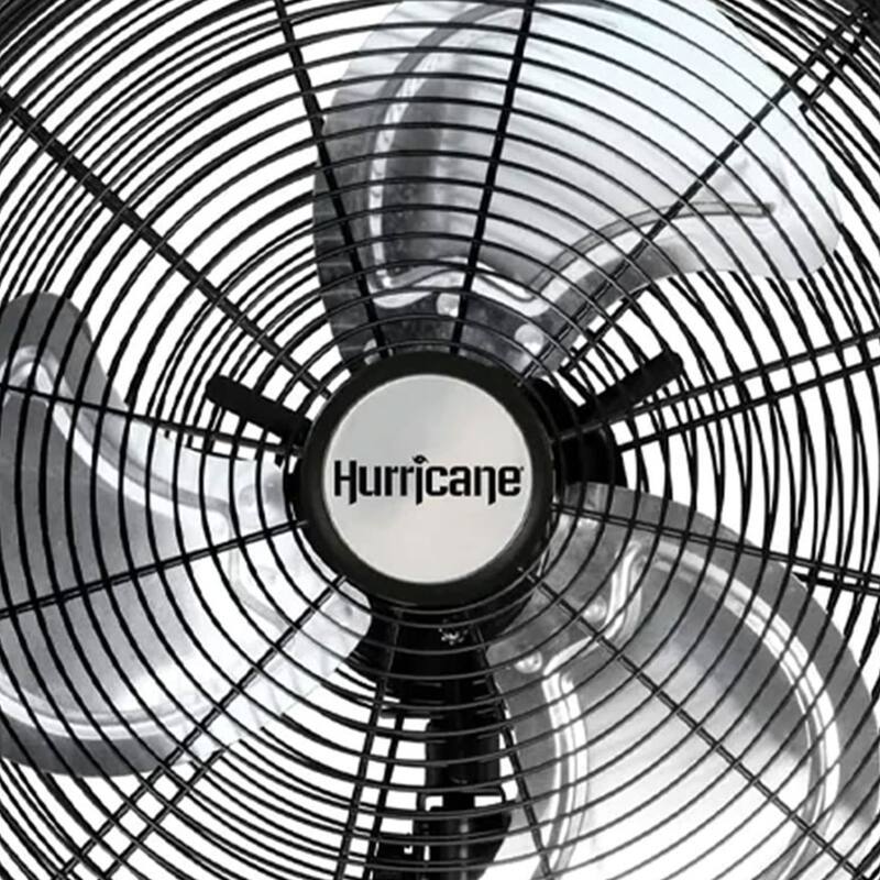 Hurricane 20 Inch Pro Commercial Grade Classic Oscillating Wall Mount Fan, Black
