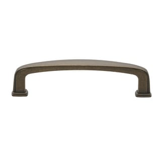 GlideRite 3.75-inch CC Antique Brass Deco Cabinet Pulls (Pack ...