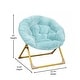 preview thumbnail 41 of 56, Kids Folding Synthetic Fur Saucer Chair for Playroom or Bedroom - 12.25"D x 22.75"W x 22"H