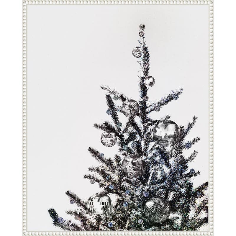 Disco Christmas Tree I by Victoria Barnes Framed Canvas Wall Art Print