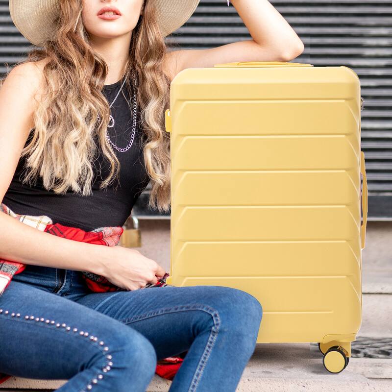 20"/24"/28" 3 pcs/set in ABS Spinner Wheel Luggage, Matching Color , With Combination Lock