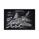 preview thumbnail 8 of 13, iCanvas "Lockheed Navy A-117" by Joseph Fernando Framed Ebony - 18x26