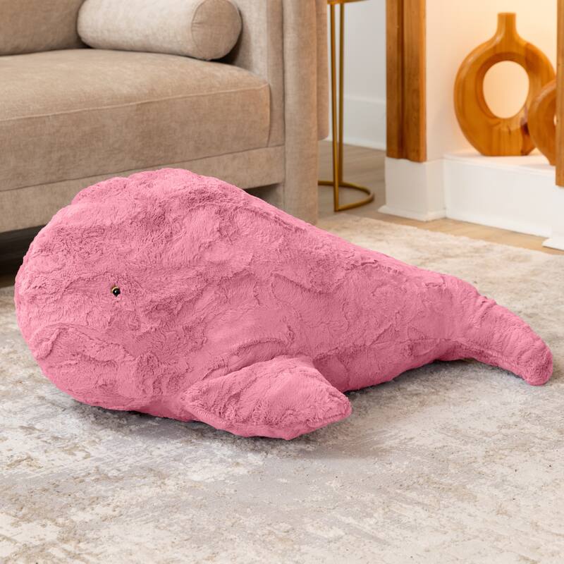 Raven-Symoné Marina the Whale Sea Buddy Large Kids Stuffed Animal Bean Bag and Pouf