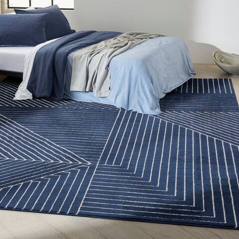Calvin Klein Balance Abstract Geometric Linear Area Rug