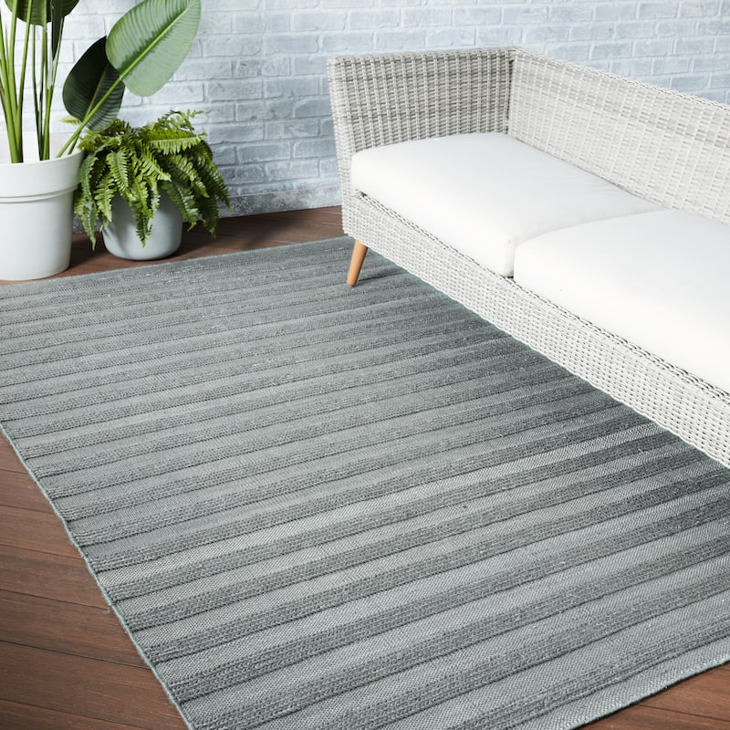 Mathais Indoor/ Outdoor Striped Area Rug