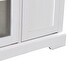 preview thumbnail 17 of 15, Merax TV Stand for TV up to 65in with 2 Tempered Glass Doors, Adjustable Shelves