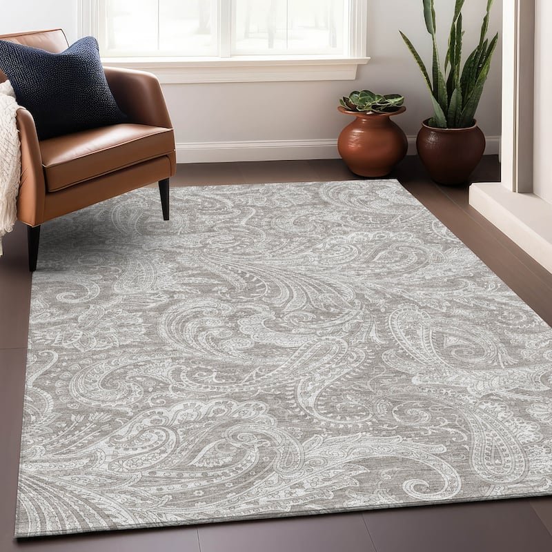 Premium Washable Super Soft Traditional Paisley Mayfield Rug