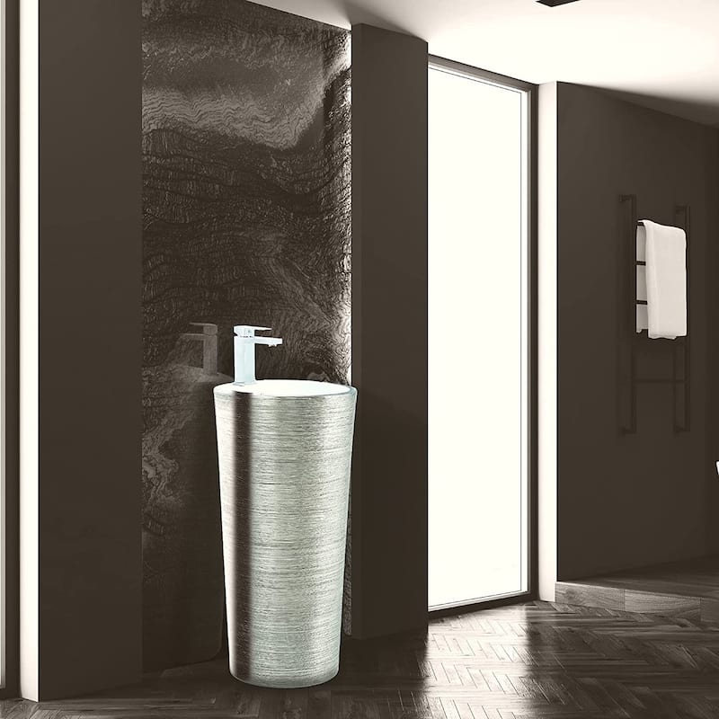 Fine Fixtures VANNES PEDESTAL 16"X16" BRUSHED GOLD