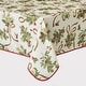 preview thumbnail 2 of 7, Violet Linen Holiday Seasonal Christmas Ribbons Tablecloth