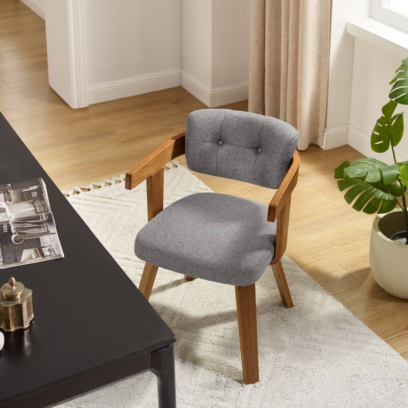 Art Leon Mid-century Modern Fabric Armchair