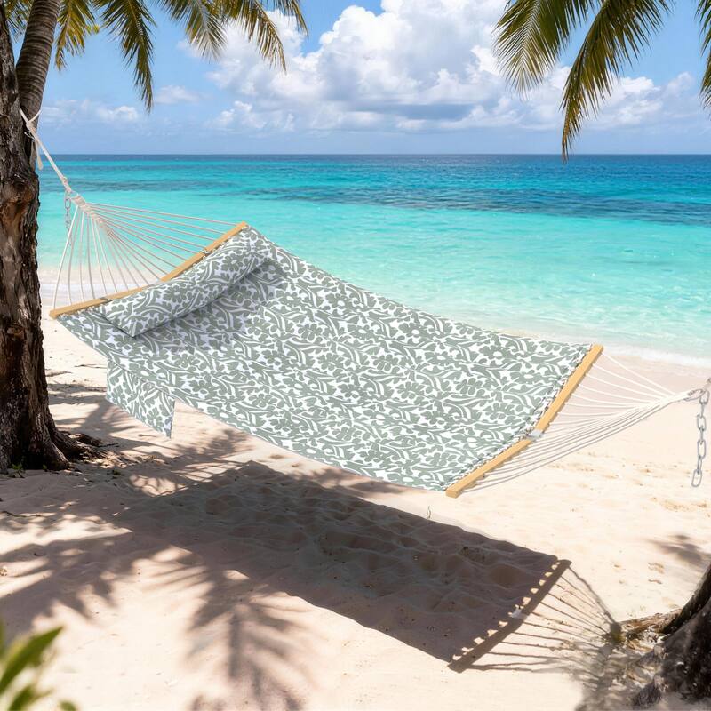 EROMMY Modern Portable Hammock, Hand-Woven Ropes, Anti-Tipping Design for Backyards, Beaches & Campsites