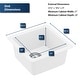 preview thumbnail 4 of 15, Karran Undermount Quartz Bar Single Bowl Sink