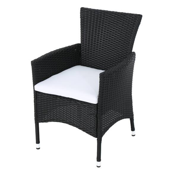 Shop Black Friday Deals On Malta Wicker Dining Chair By Christopher Knight Home Set Of 2 Overstock 10170620