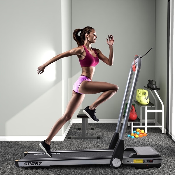 Fold up store electric treadmill