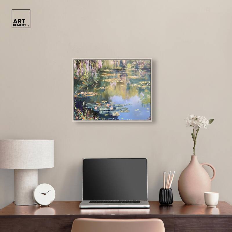 Lily Lagoon I Canvas by Art Remedy