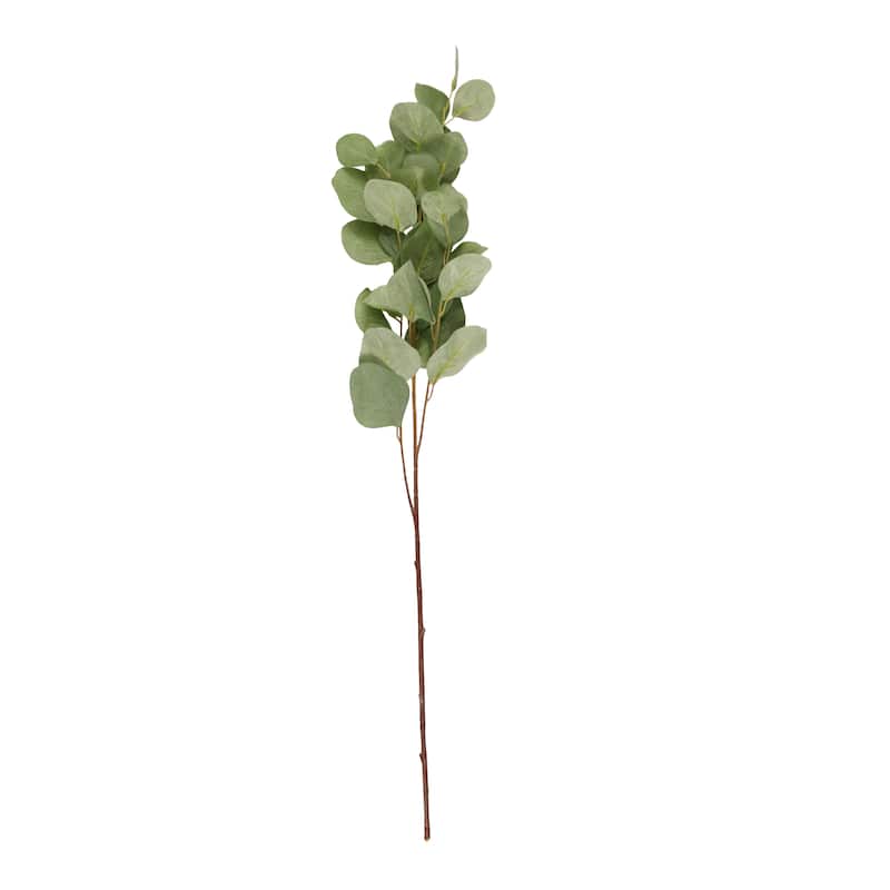 Polyester Eucalyptus Stem Tall Artificial Foliage - Set of 12 Green - Roche River Decor