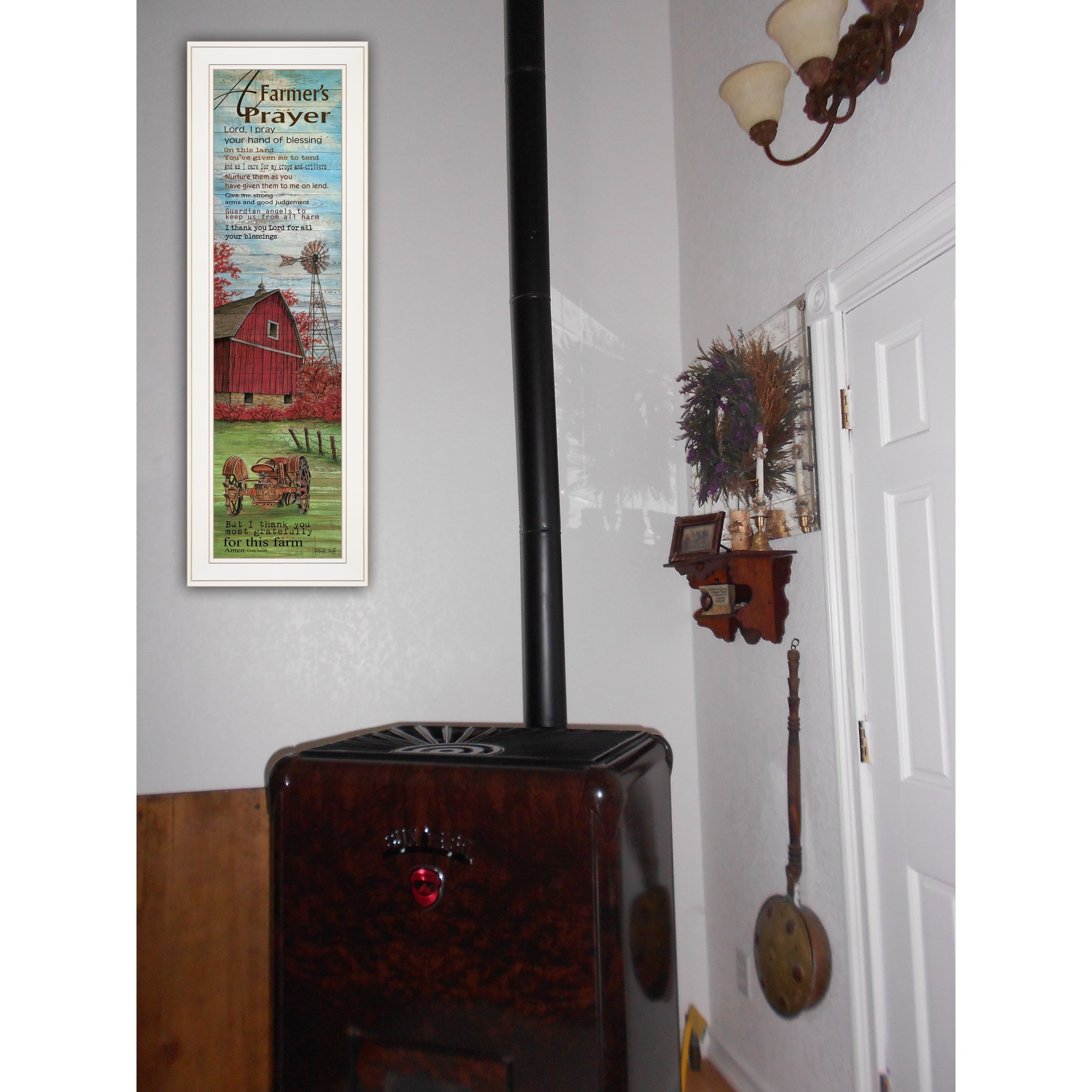 Black Frame /"Farmers Prayer/" by Cindy Jacobs Ready to Hang Framed Print