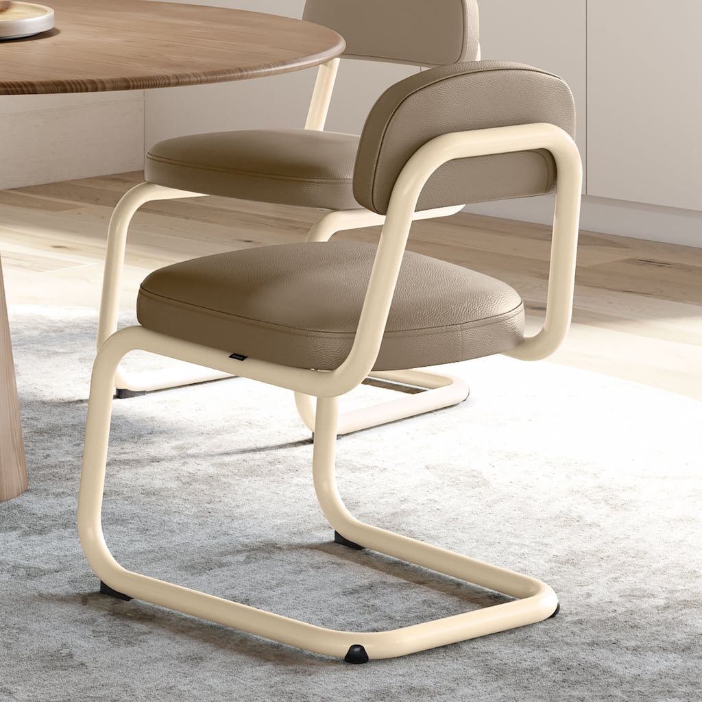 Amisco Flynn Upholstered Dining Chair with Metal Base