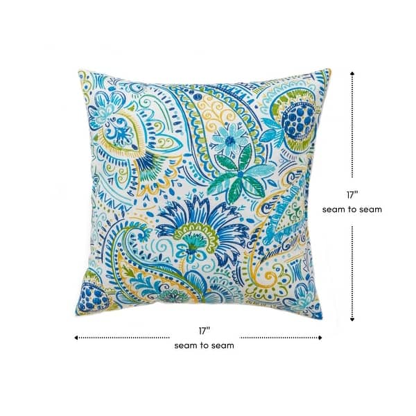 Greendale Home Fashions Painted Paisley Outdoor Accent Pillow, Set of 2 Greendale Home Fashions Painted Paisley Outdoor Accent Pillow, Set of 2