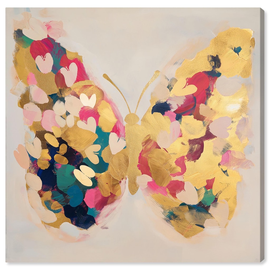Flutter of Fortitude I Canvas by Art Remedy, Gallery Wrapped