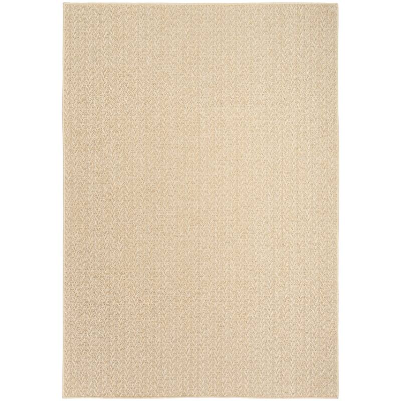 Nourison Tulum Indoor/Outdoor Chevron Area Rug - 4' x 6' - Cream