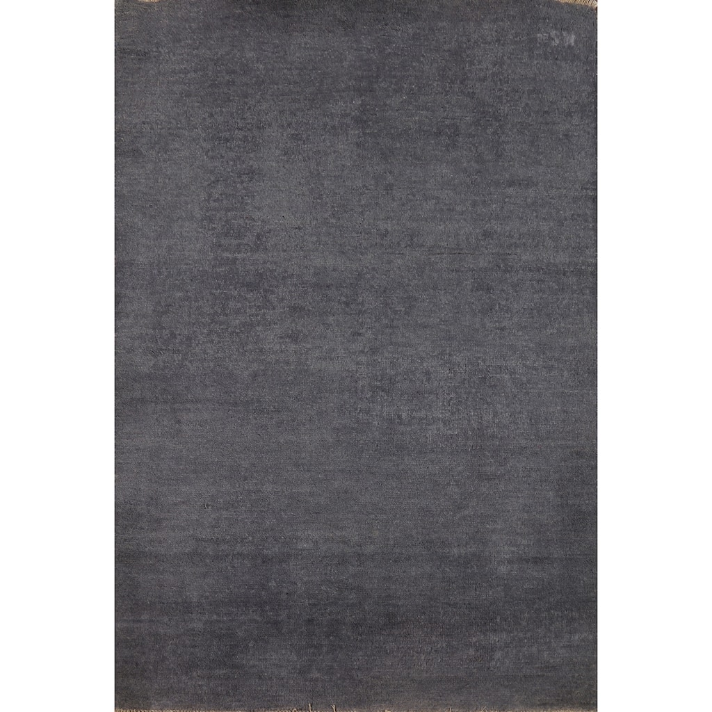 Modern Gabbeh Oriental Rug Handmade Foyer Wool Carpet - 3'5" x 4'9"