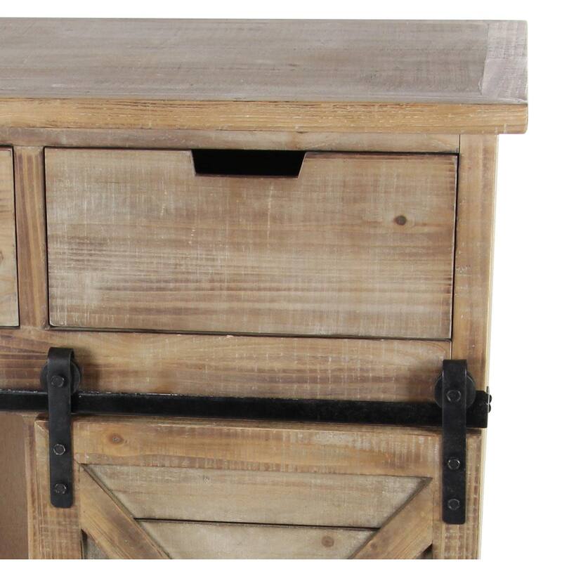 Wood Room Cabinet - Brown - Roche River Decor