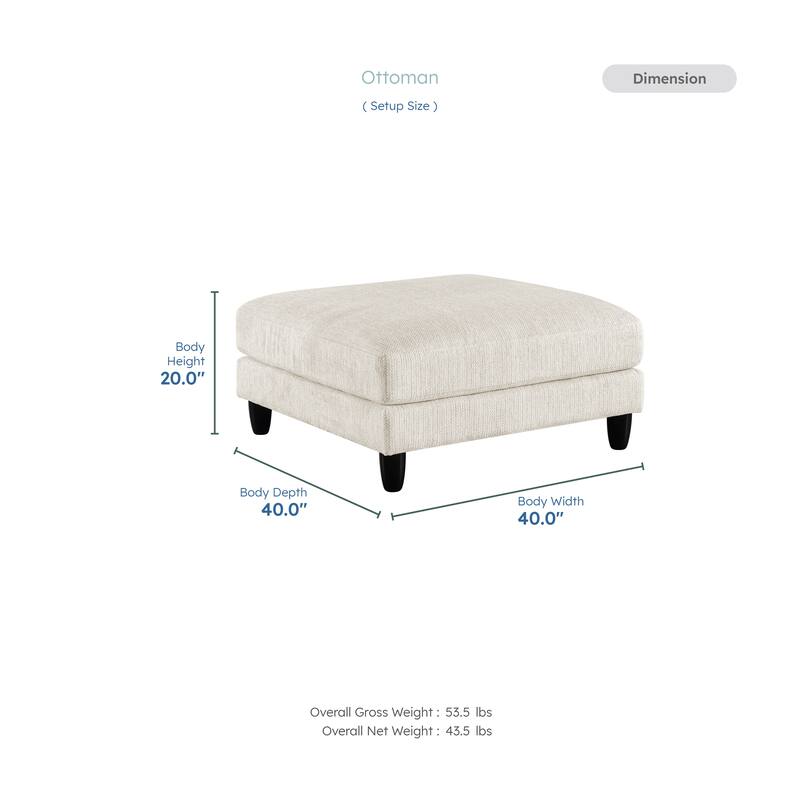 Jonas Upholstered Ottoman