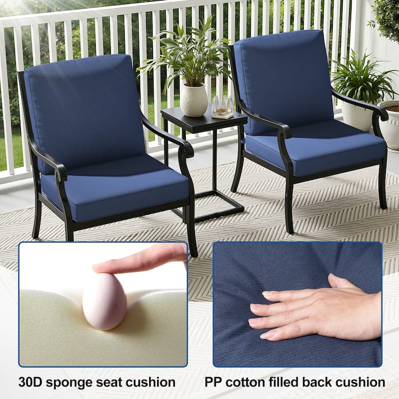 21 W x 22 D in. Deep Seat Outdoor Cushion Set by Crestlive Products