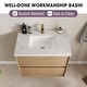 preview thumbnail 22 of 22, Sylphar 30 inch Bathroom Vanity with Sink, Floating Oak Cabinet with Stone Top
