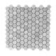 Carrara Marble Mosaic Decorative Backsplash Tile, 12"x 12"x 0.38"/pc - 20pc