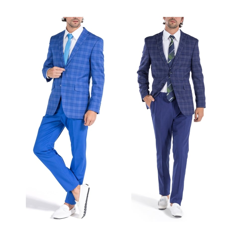 royal blue slim fit dress pants