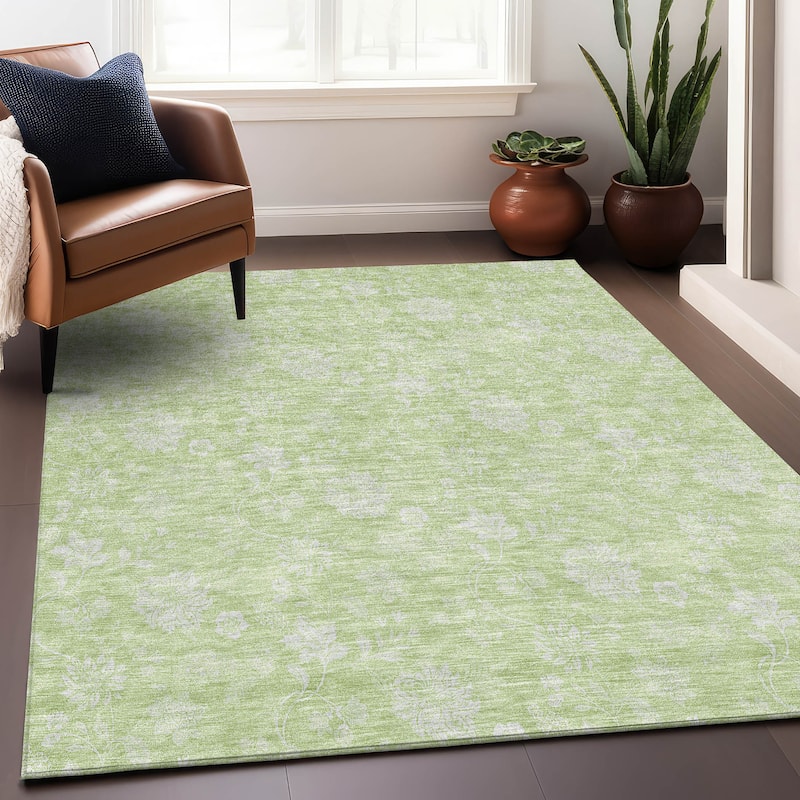 Premium Washable Super Soft Floral Garden Mayfield Rug