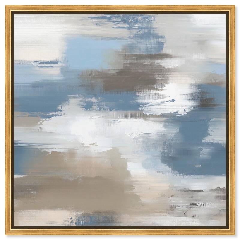 Sand and Snow Canvas by Art Remedy - Gold - 24" x 24"