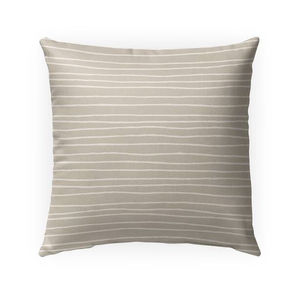 slide 1 of 4, LINEAR BEIGE Indoor-Outdoor Pillow By Kavka Designs